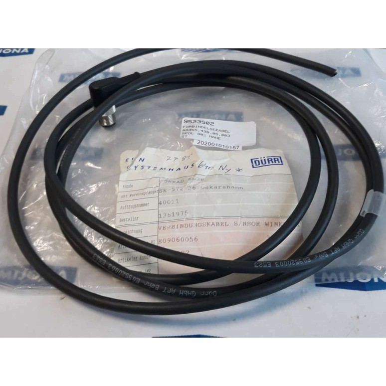 Dürr E09520003 E523 5POL 90° MALE Connection cable 2M E0906005 (New old stock) Dürr E09520003 E523 5POL 90° MALE Connection cable 2M E0906005 (New old stock)