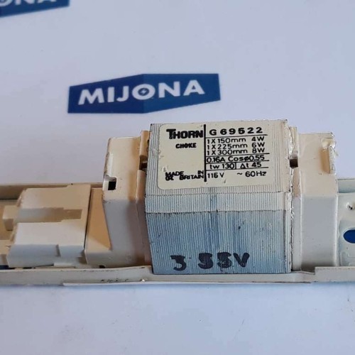 THORN BALLAST G 69522 1X150MM 4W 1X225MM 6W 1X300MM 8W 0,16A tw 130 115V 60HZ