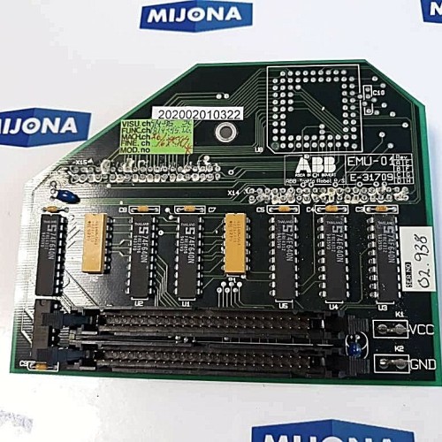 ABB Circuit Board EMU 01 E-31709 SER NO 02 938 ABB Circuit Board EMU 01 E-31709 SER NO 02 938