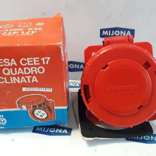 PALAZZOLI CEE17 471 477 32A 380V 4POL 50-60HZ (NEW OLD STOCK)
