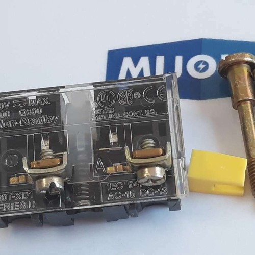 ALLEN BRADLEY 800T XD1 Contact block 600V A600 Q600 AC15 DC13 NEW OLD STOCK