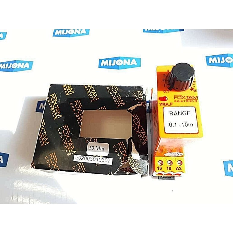 FOXTAM CONTROLS TYPE YRA.F 230V 48V /110V 24V RANGE 0.1-10M Timer 50/60HZ 40MA