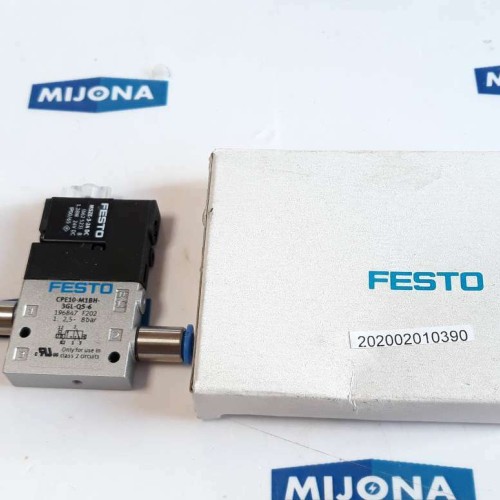 Festo CPE10 M1BH 3GL QS 6 F202 196847 Magnetventil solenoid valve -5-50°C 8bar Festo CPE10 M1BH 3GL QS 6 F202 196847 Magnetventil solenoid valve -5-50°C 8bar