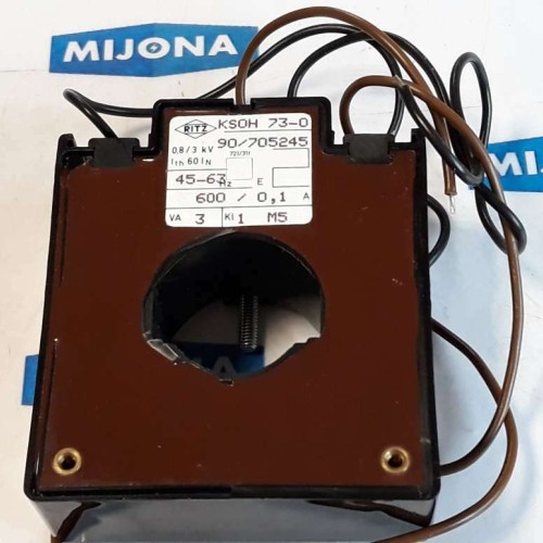KSOH 73-0 0,8/3KV 90/705245 45-63HZ 600/0,1 A 3VA TRANSFORMER New old stock