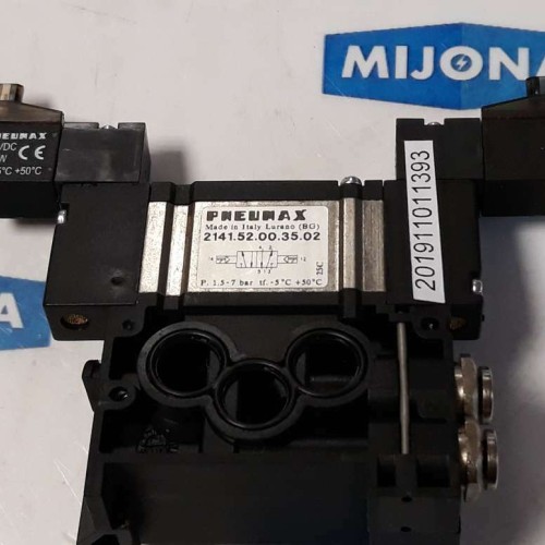Pneumax 2141 52 00 35 02 1,5-7bar-5°C+50°C Pneumax P371 1 7Bar 1,3W-5°C+50°C