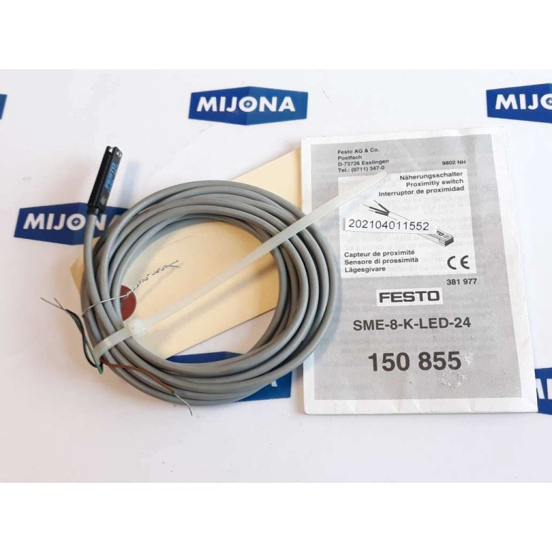 FESTO 150855 150 855 Proximity sensor SME 8 K LED 24 L=2.5M K4L18 NEW OLD STOCK FESTO 150855 150 855 Proximity sensor SME 8 K LED 24 L=2.5M K4L18 NEW OLD STOCK