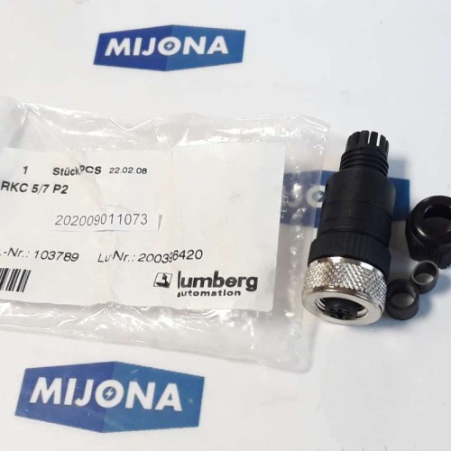 Lumberg automation RKC 5 7 P2 SENSOR CONNECTOR 103789 200396420 (new old stock) Lumberg automation RKC 5 7 P2 SENSOR CONNECTOR 103789 200396420 (new old stock)