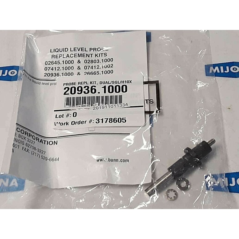 BUNN 20936.1000 Probe Replacement Kit Dual Single H10X BUNN 20936.1000 Probe Replacement Kit Dual Single H10X