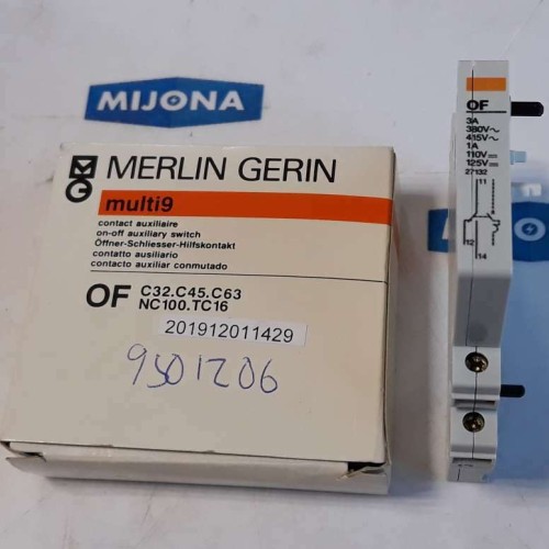 MERLIN GERIN multi9 ON OFF auxiliary switch C32 C45 C63 NC100 TC16