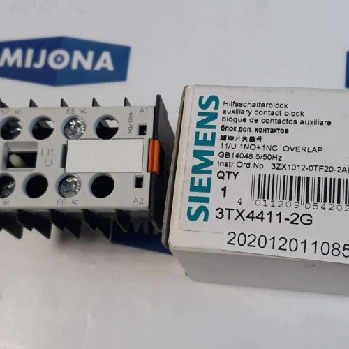 Siemens 3TX4411 2G 1NO+1NC AC 15 230V 4A 400V 3A 500V 2A 3TX44112G
