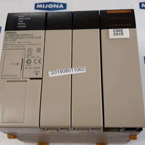 OMRON CQM1 CPU11 PROGRAMMABLE CONTROLLER CPU UNIT 24V DC 10mA 16 points 0942N