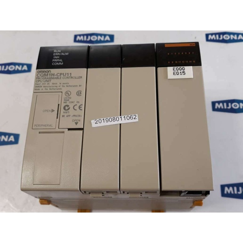 OMRON CQM1 CPU11 PROGRAMMABLE CONTROLLER CPU UNIT 24V DC 10mA 16 points 0942N