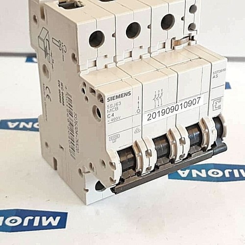 Siemens 5SJ6304 7KK20 Leitungsschutz Schutzschalter 5SJ63 MCB C4 400V IEC 60898