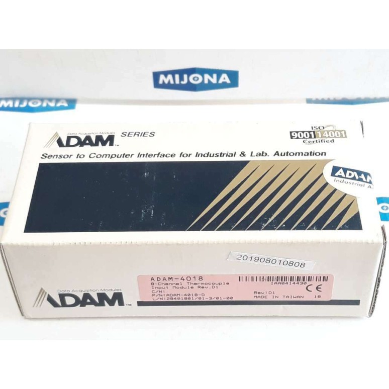 ADAM 4018 8-CHANNEL THERMOCOUPLE INPUT MODULE Rev D1 28401801 01 3 01 00