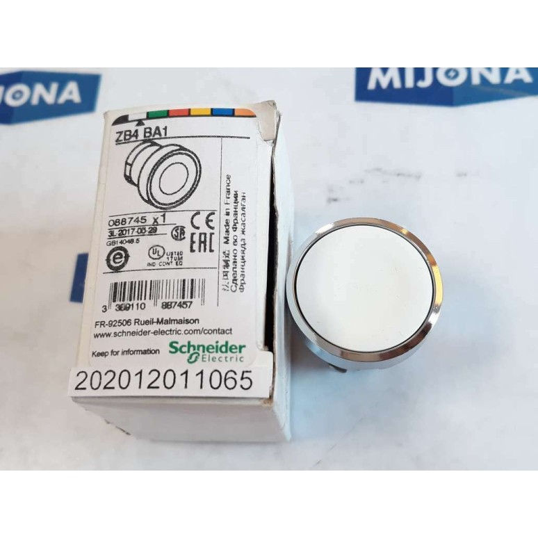 SCHNEIDER ZB4 BA1 088745 Push button head metal Ø22 ZB4 BA1 (NEW OLD STOCK)