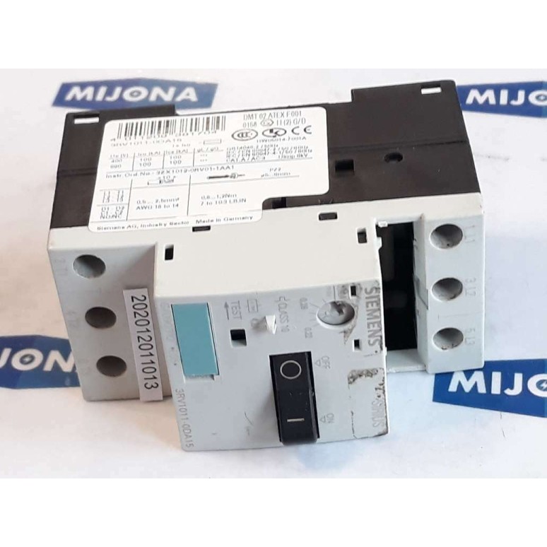 Siemens SIRIUS 3RV1011 0DA15 Motor Protection Circuit Breaker 0,22 - 0,32A