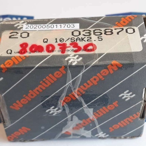 Weidmüller 036870 Q 10/SAK2.5 PRICE FOR 20 PSC Jumpers (new old stock) Weidmüller 036870 Q 10/SAK2.5 PRICE FOR 20 PSC Jumpers (new old stock)