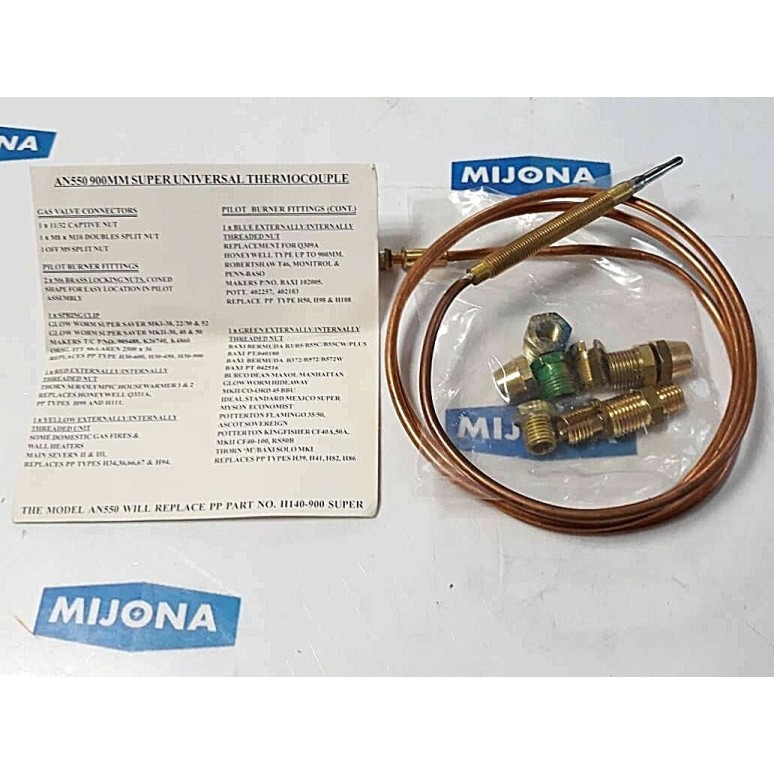 AN550 900MM SUPER UNIVERSAL THERMOCOUPLE H140 900 SUPER