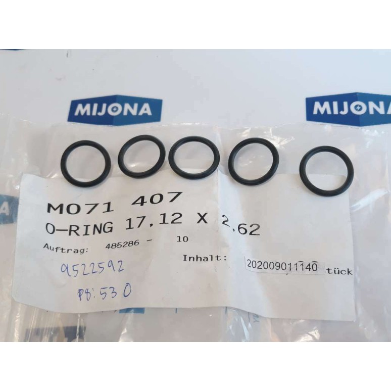 TUCKER M071 407 O RING 17,12X2,62 Price for 5 psc new old stock TUCKER M071 407 O RING 17,12X2,62 Price for 5 psc new old stock