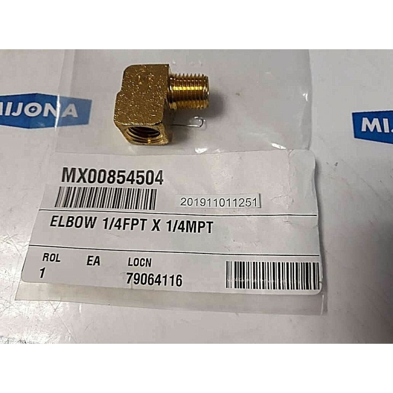Jmf Street Elbow 90 Deg. 1/4 Fpt X 1/4 Mpt MX00854504 LF Jmf Street Elbow 90 Deg. 1/4 Fpt X 1/4 Mpt MX00854504 LF