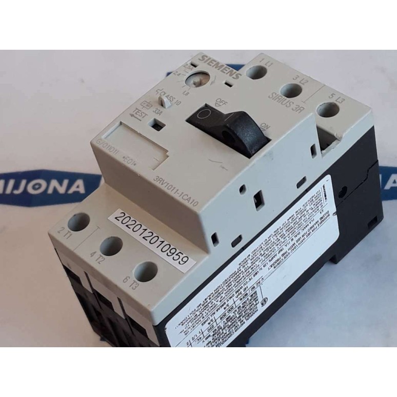 Siemens SIRIUS 3R 3RV1011 1CA10 Motor Protection Circuit Breaker 1.8 - 2.5A