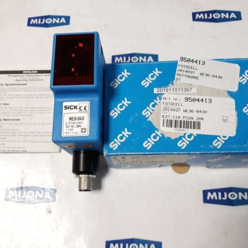 SICK WE36 B430 2 014 037 DC 10-30V 1149 PHOTOELECTRIC SENSOR SICK WE36 B430 2 014 037 DC 10-30V 1149 PHOTOELECTRIC SENSOR