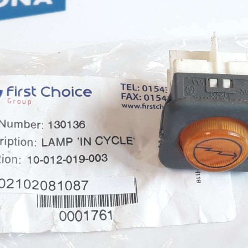 COMELUX 1E4 T125°C 250V LAMP IN CYCLE (NEW OLD STOCK)