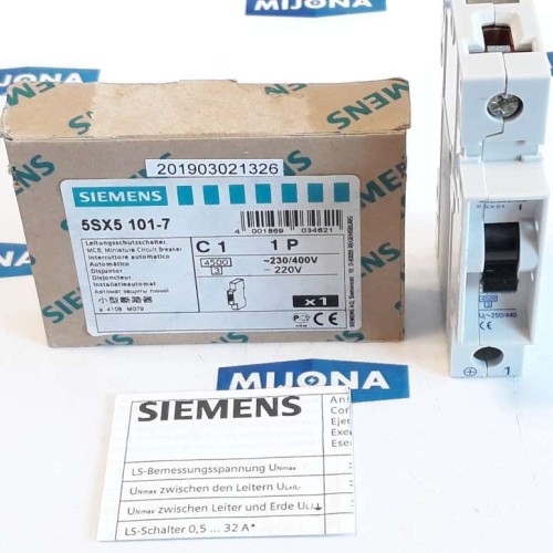 Siemens 5SX5 101 7 230-400V MINIATIURSCHALTKREIS MINIATIURE CIRCUIT BREAKER