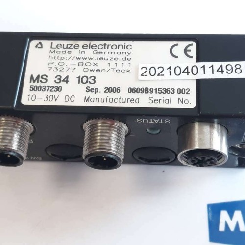 LEUZE ELECTRONICS MS 34 103 Connection unit 50037230 10 30V DC (NEW OLD STOCK)