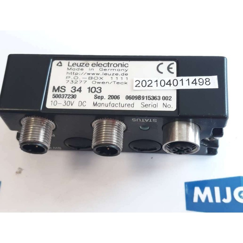 LEUZE ELECTRONICS MS 34 103 Connection unit 50037230 10 30V DC (NEW OLD STOCK)