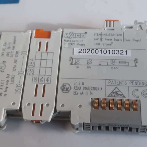 WAGO 750 610 Ausgangskarte Output Card 24V DC 10A (new old stock) WAGO 750 610 Ausgangskarte Output Card 24V DC 10A (new old stock)