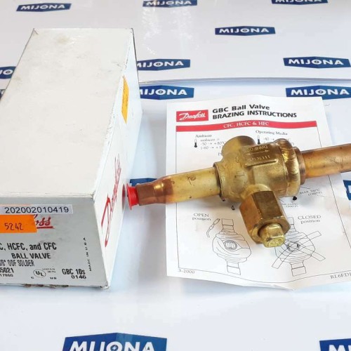 DANFOSS HFC HCFC AND CFC BALL VALVE 3/8 ODF SOLDER 009G5021 NEW OLD STOCK