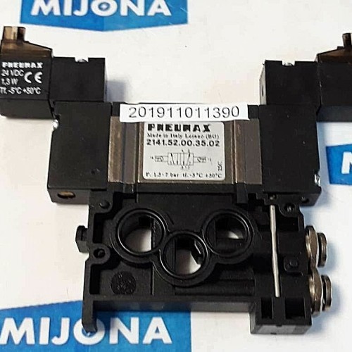 Pneumax 2141 52 00 35 02 1,5-7bar -5°C  +50°C Pneumax 24 VDC 1,3W  -5°C  +50°C