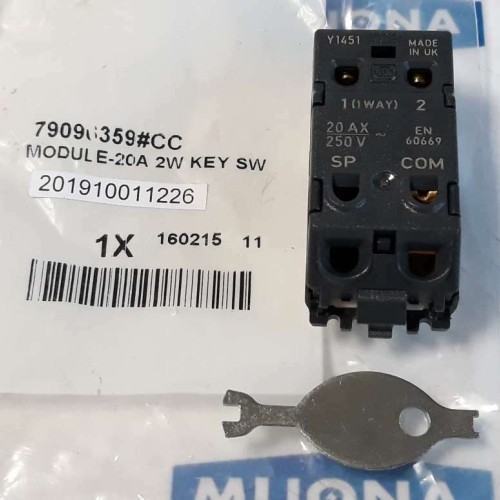 MK GRID Key switch Module E 20A 2W Y1451  EN 60669