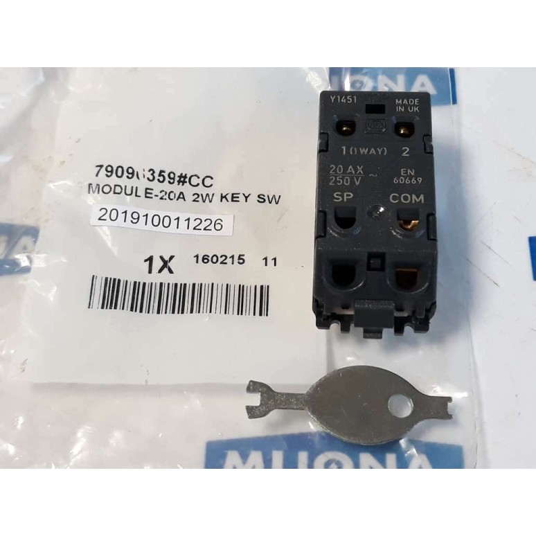 MK GRID Key switch Module E 20A 2W Y1451  EN 60669