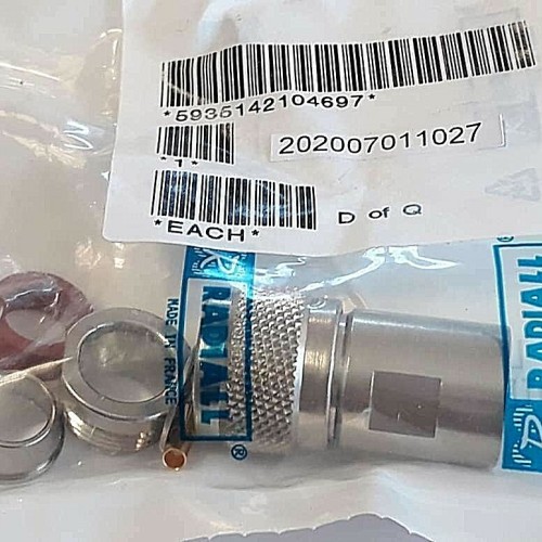 RADIALL R1618000W CONNECTOR CO-AX R161 018 000W