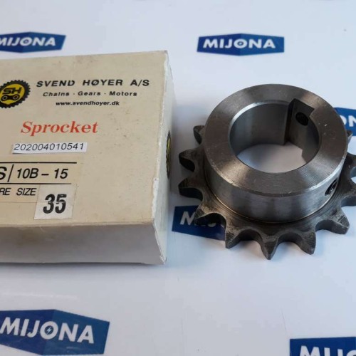 SVEND HØYER sprocket 10B 15 bore size 35 5/8 15x35