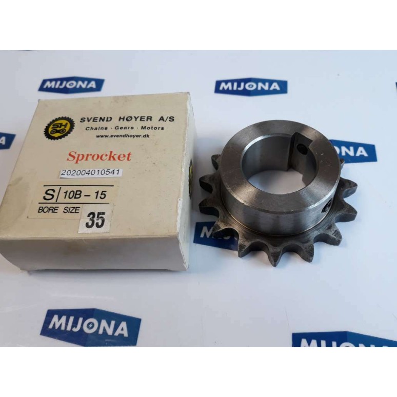 SVEND HØYER sprocket 10B 15 bore size 35 5/8 15x35 SVEND HØYER sprocket 10B 15 bore size 35 5/8 15x35