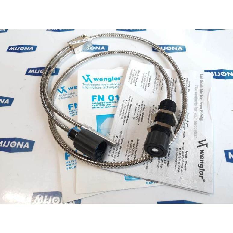 Wenglor FL0704 Glass Fiber Optic cable for color sensor FD 0-60°C NEW OLD STOCK
