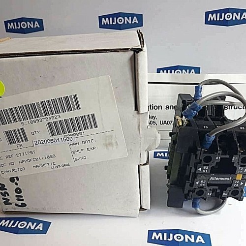 ALLENWEST Typ UAOR AC15 DC14 CONTACTOR 25A 40-60Hz 6A COIL 240V DC New old stock ALLENWEST Typ UAOR AC15 DC14 CONTACTOR 25A 40-60Hz 6A COIL 240V DC New old stock
