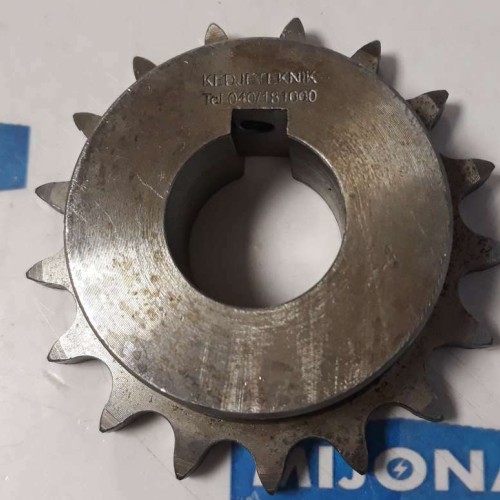 KEDJETEKNIK 40 B 17 1/2 TEETH: 17 SHAFT HOLE: 25MM 17/ANSI 40 (New old stock)