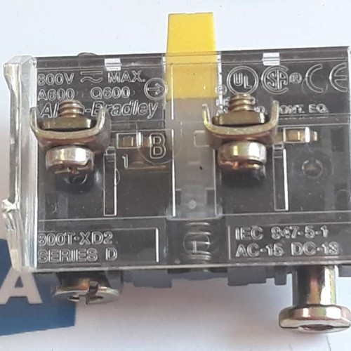 ALLEN BRADLEY 800T XD2 Contact block 600V A600 Q600 AC15 DC13 NEW OLD STOCK