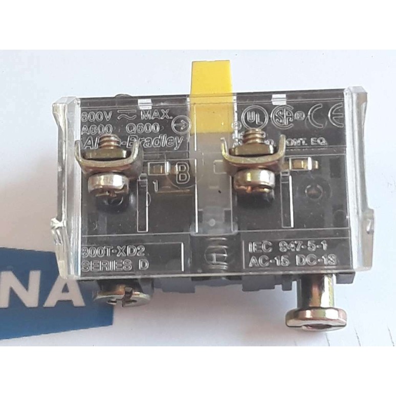 ALLEN BRADLEY 800T XD2 Contact block 600V A600 Q600 AC15 DC13 NEW OLD STOCK