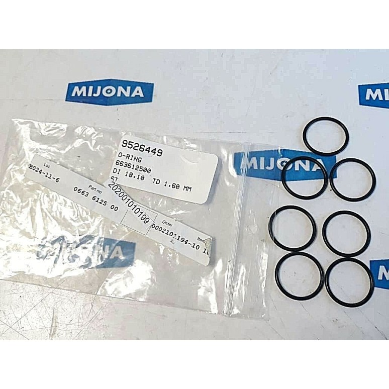 Atlas Copco 0663 6125 00 O RING DI 18,10 TD 1,60MM Price for 7 psc new old stock