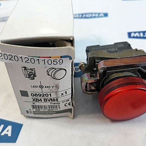 TELEMECANIQUE 089201 XB4 BVM4 Pilot light red LED XB4BVM4 (NEW OLD STOCK)