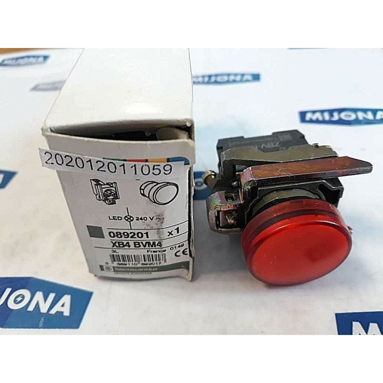 TELEMECANIQUE 089201 XB4 BVM4 Pilot light red LED XB4BVM4 (NEW OLD STOCK) TELEMECANIQUE 089201 XB4 BVM4 Pilot light red LED XB4BVM4 (NEW OLD STOCK)