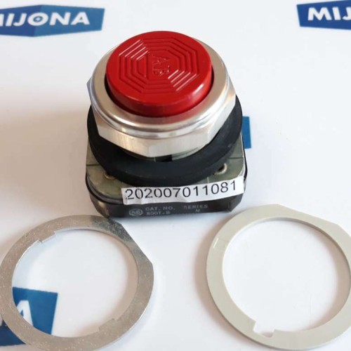ALLEN BRADLEY 800T B RED BUTTON SERIES N (NEW OLD STOCK)
