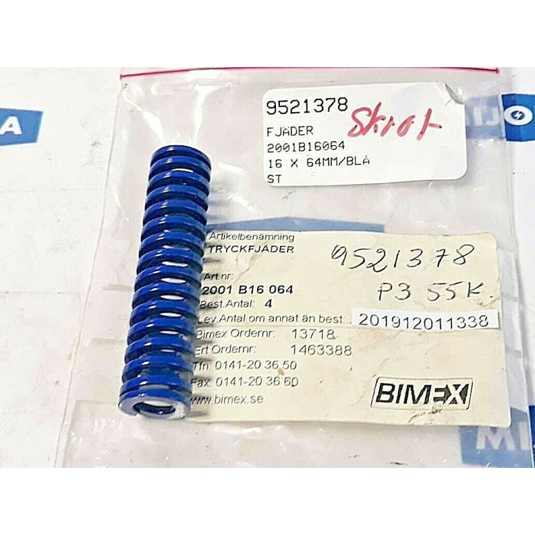 BIMEX Spring 2001 B16 064 16X64mm BLUE (New old stock)