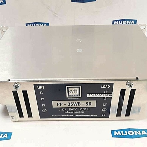 EFI electronics PP 3SWB 50 3X50A 500 VAC 50/60hz  Industrial noise filter