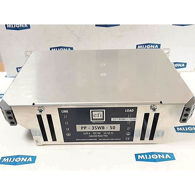 EFI electronics PP 3SWB 50 3X50A 500 VAC 50/60hz Industrial noise filter EFI electronics PP 3SWB 50 3X50A 500 VAC 50/60hz Industrial noise filter